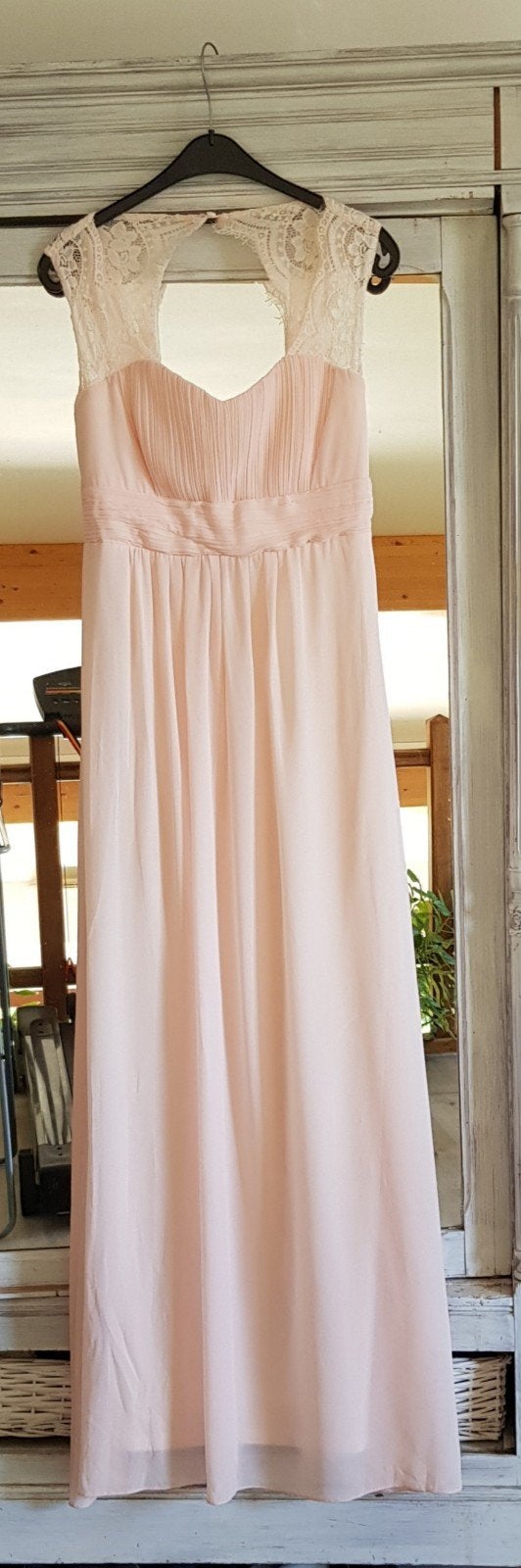 Robe de cérémonie marque CHARM'S Paris couleur rose poudré, Enlèvement, Rose