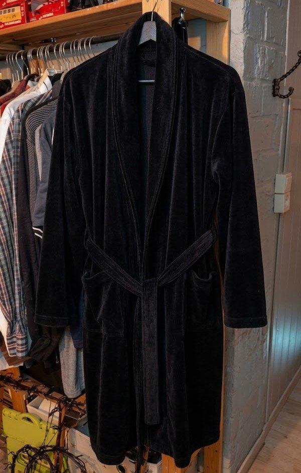 Peignoir homme, Enlèvement, Noir