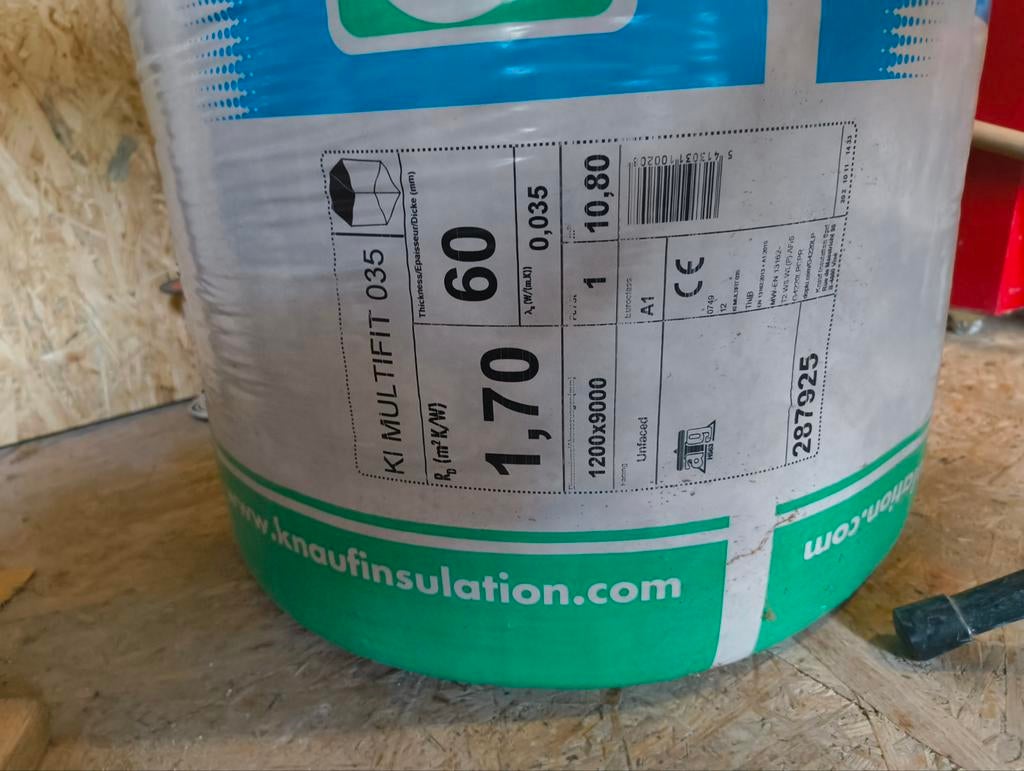 Knauf isolatiewol 60 en 160mm, Doe-het-zelf en Bouw, Isolatie en Afdichting, Ophalen