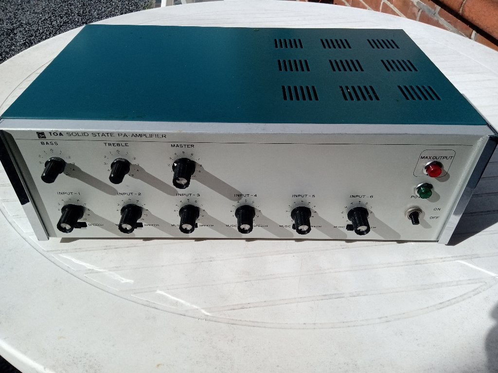 Toa TA-956, Audio, Tv en Foto, Versterkers en Ontvangers, Ophalen of Verzenden, Gebruikt, Minder dan 60 watt