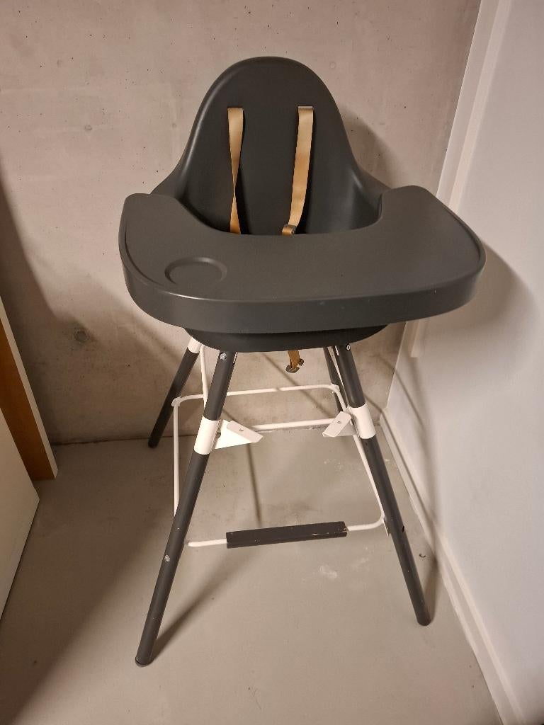 Eetstoel evolu grijs, Ophalen, Gebruikt, Overige typen, Gordel(s)