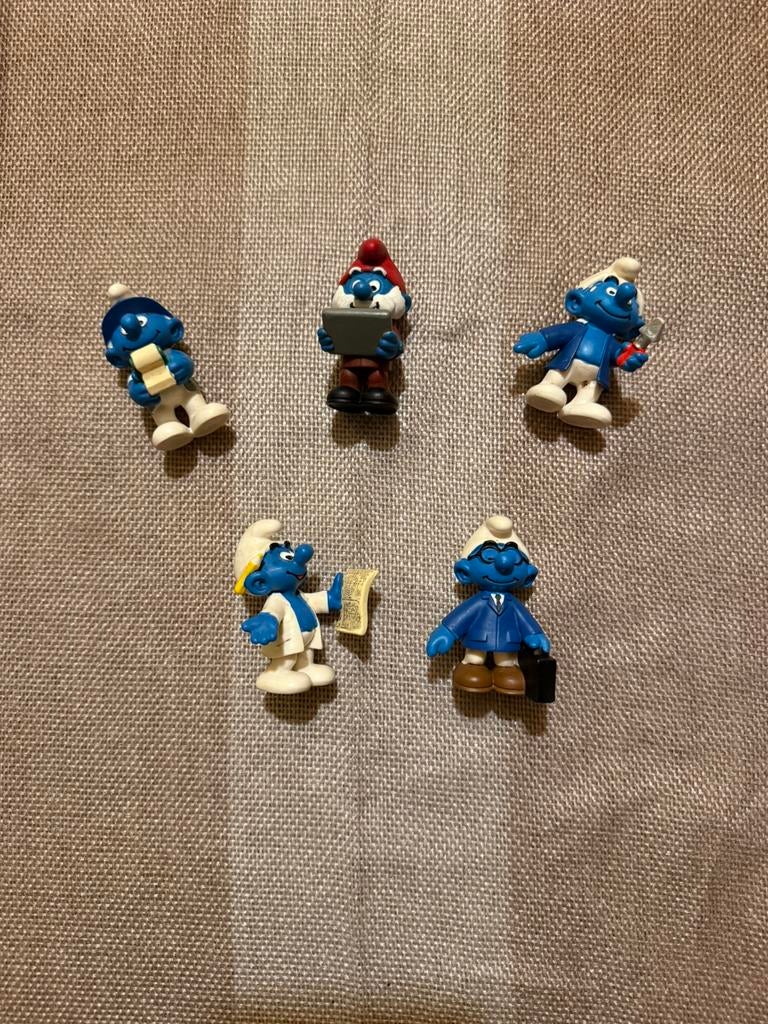 lot de 5 figurines Les Schtroumpfs, marque Schleich,, Collections, Schtroumpfs, Enlèvement ou Envoi, Comme neuf