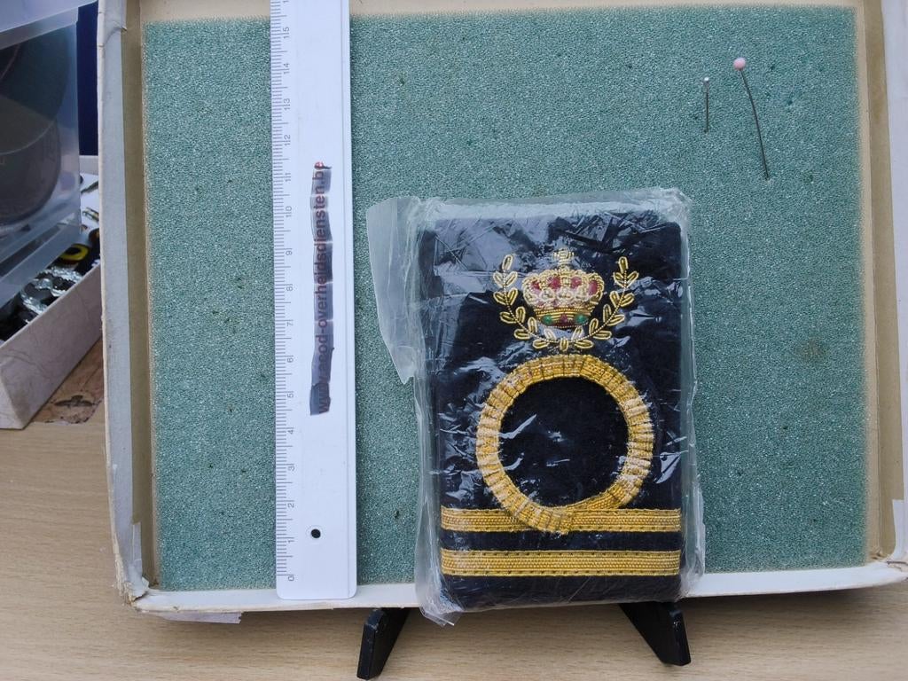 Stel geborduurde passanten Marine, Ophalen of Verzenden, Marine