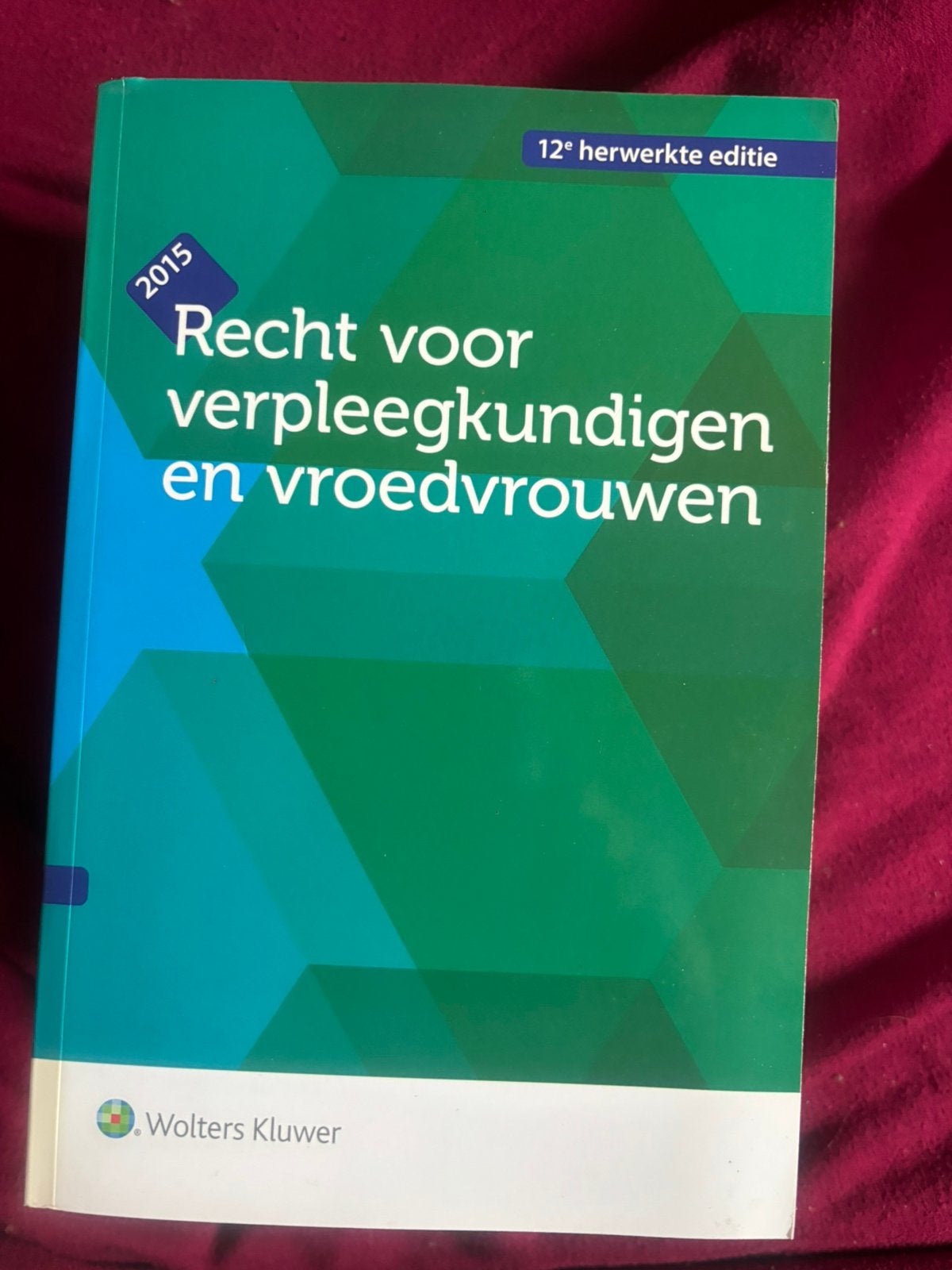 recht voor verpleegkundige, Ophalen of Verzenden, Zo goed als nieuw, Hogeschool