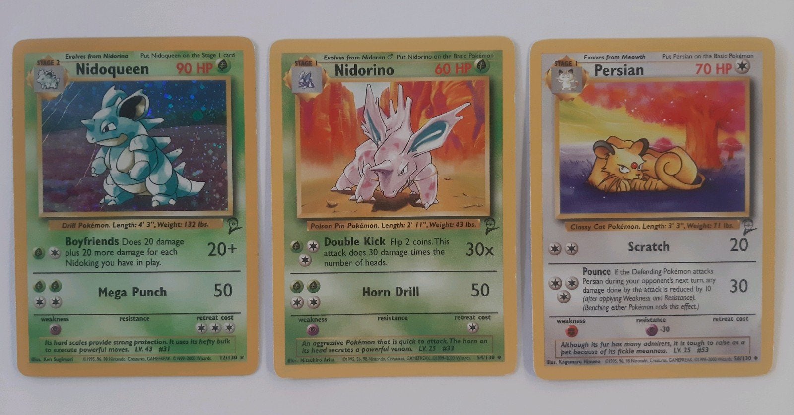Set de base de 3 cartes Pokémon (2), Enlèvement ou Envoi, Utilisé, Plusieurs cartes