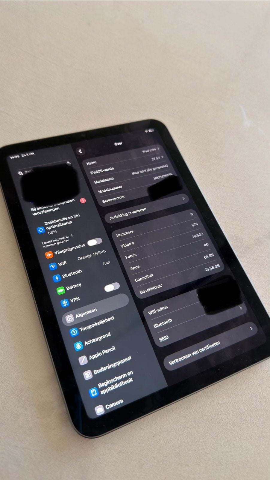iPad Mini 6 - 64 Go, Enlèvement, Comme neuf