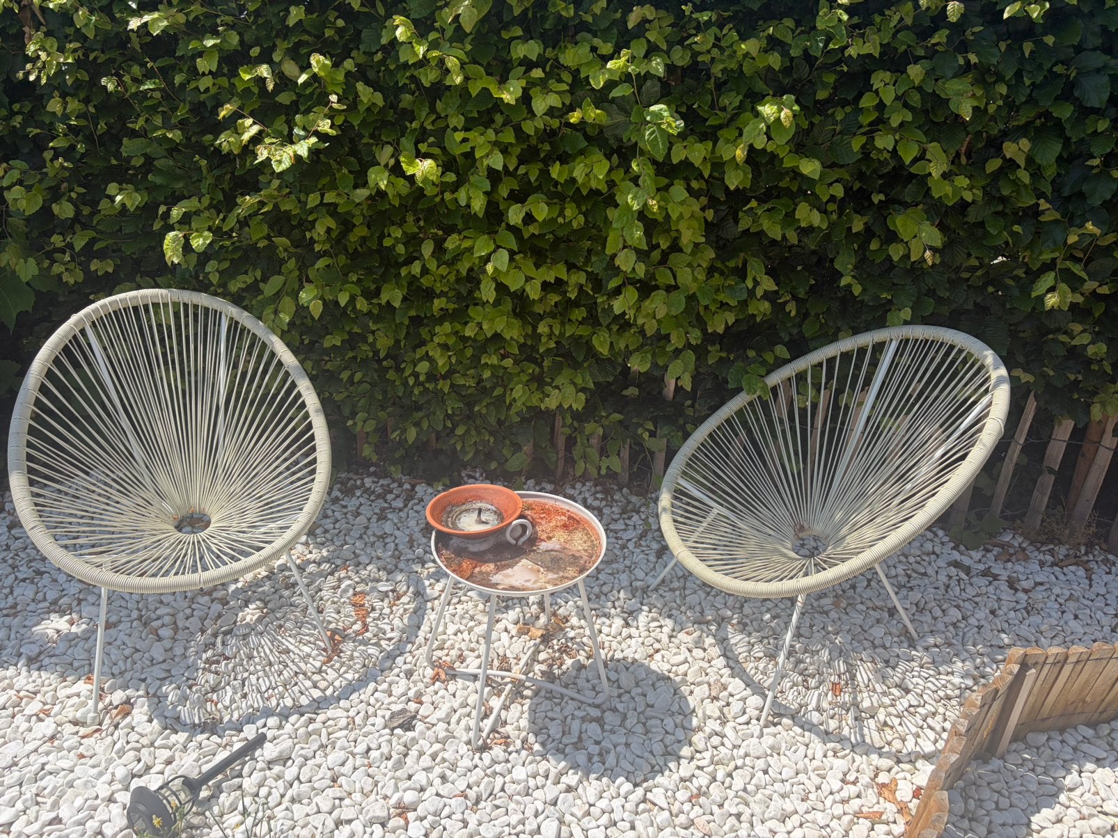 3 lounche draadstoelen, Tuin en Terras, Ophalen, Zo goed als nieuw