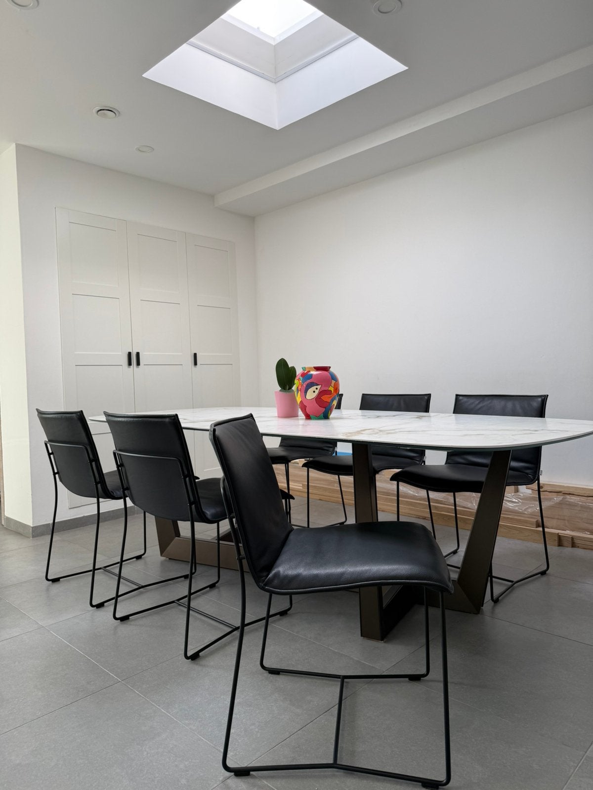 6x Jori Piuro Eetkamerstoelen ZGAN, Huis en Inrichting, Stoelen, Ophalen, Zwart, Zo goed als nieuw, Leer