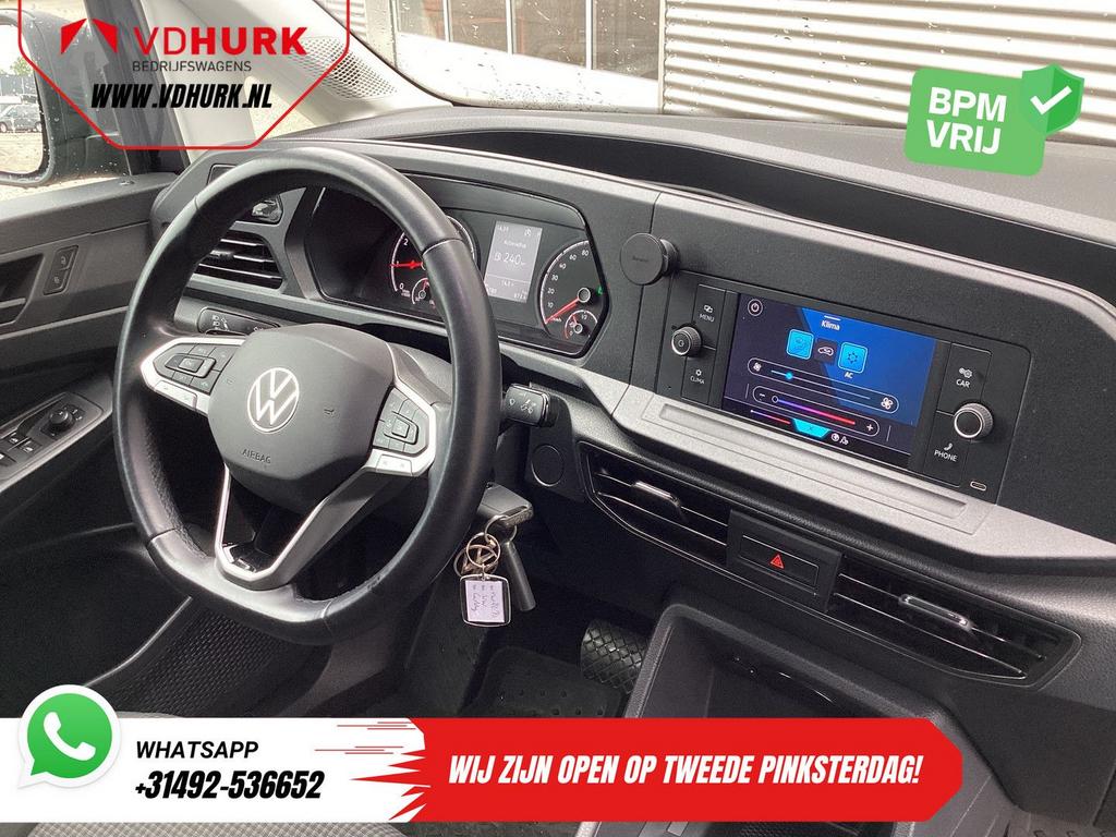 Volkswagen Caddy Cargo 1.5 TSI 115 pk DSG Aut. BENZINE LED/, Auto's, Bestelwagens en Lichte vracht, Automaat, Zwart, Bedrijf, Electronic Stability Program (ESP)