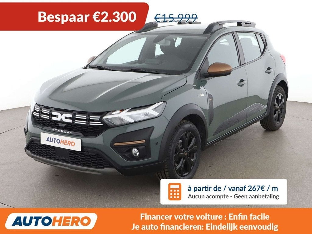 Dacia Sandero 1.0 TCe Stepway Extreme+ (bj 2024), Auto's, Dacia, Stof, Gebruikt, Euro 6, 91 pk