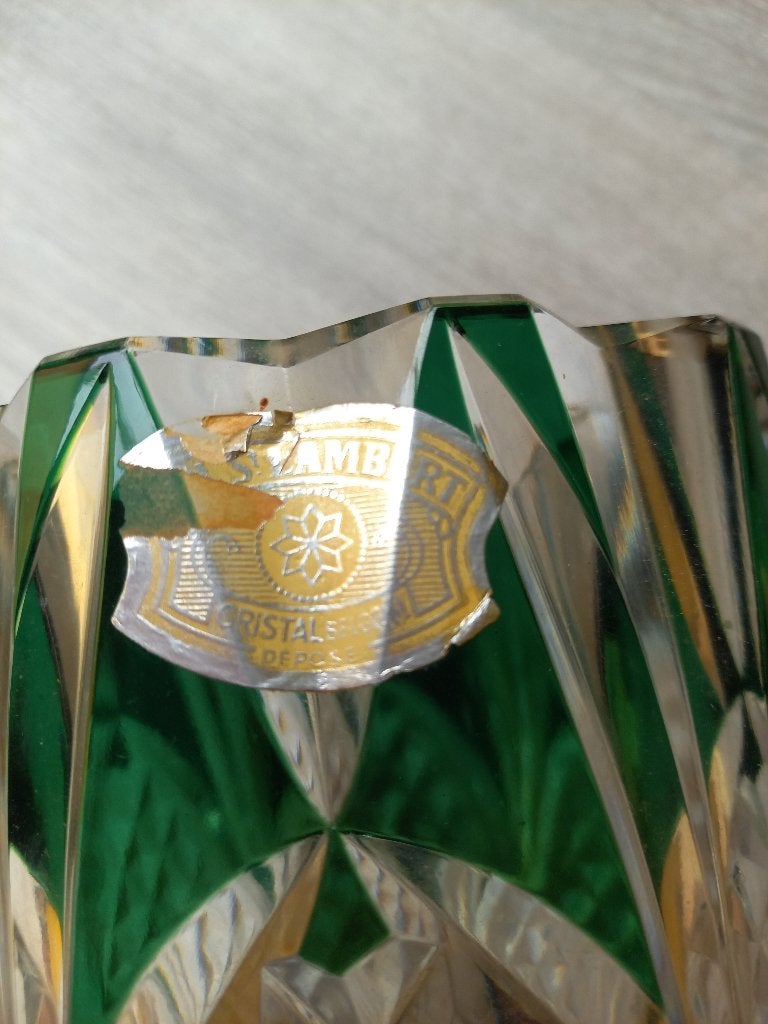 Val Saint Lambert kristallen vaas, Antiek en Kunst, Antiek | Glaswerk en Kristal, Ophalen