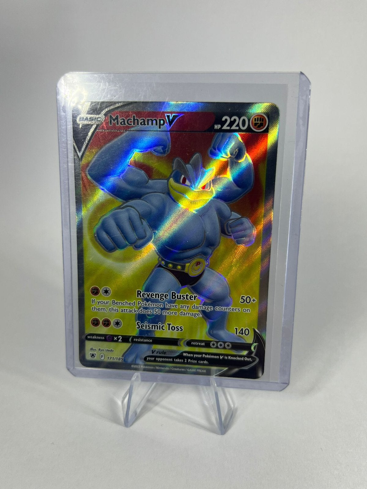 Machamp V, Hobby en Vrije tijd, Verzamelkaartspellen | Pokémon, Verzenden, Nieuw, Losse kaart