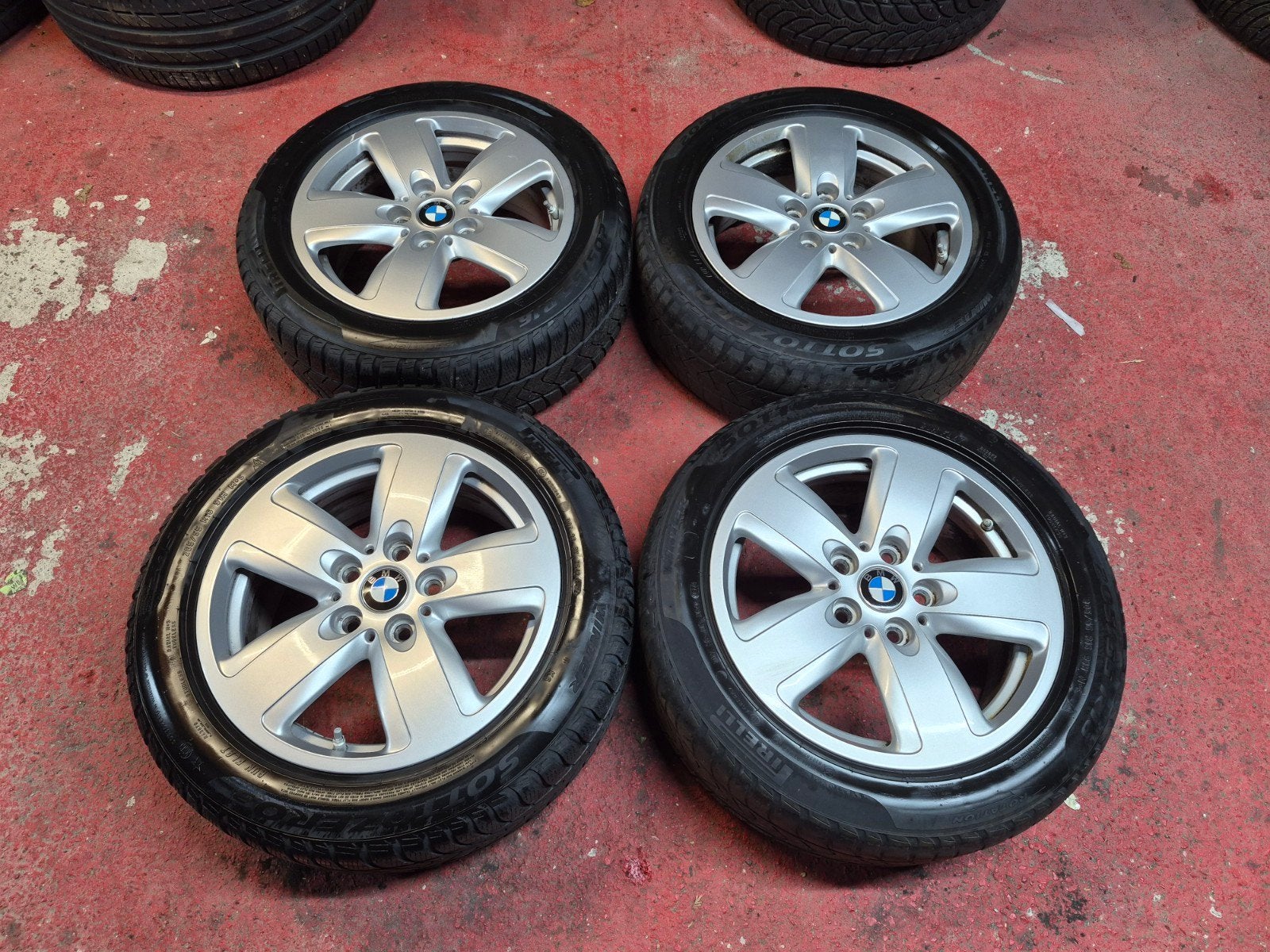 jantes BMW origine 16" kit hiver série 1 et 2 F40 F44 5x112, Enlèvement, Utilisé, BMW