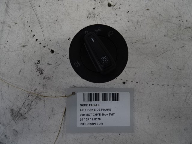 COMMUTATEUR Skoda Fabia III (NJ3) (SE0941431G), Utilisé, Skoda