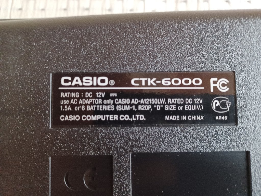 Syntheziser Casio CTK-6000, Muziek en Instrumenten, Keyboards, Ophalen, Casio, 61 toetsen, Zo goed als nieuw