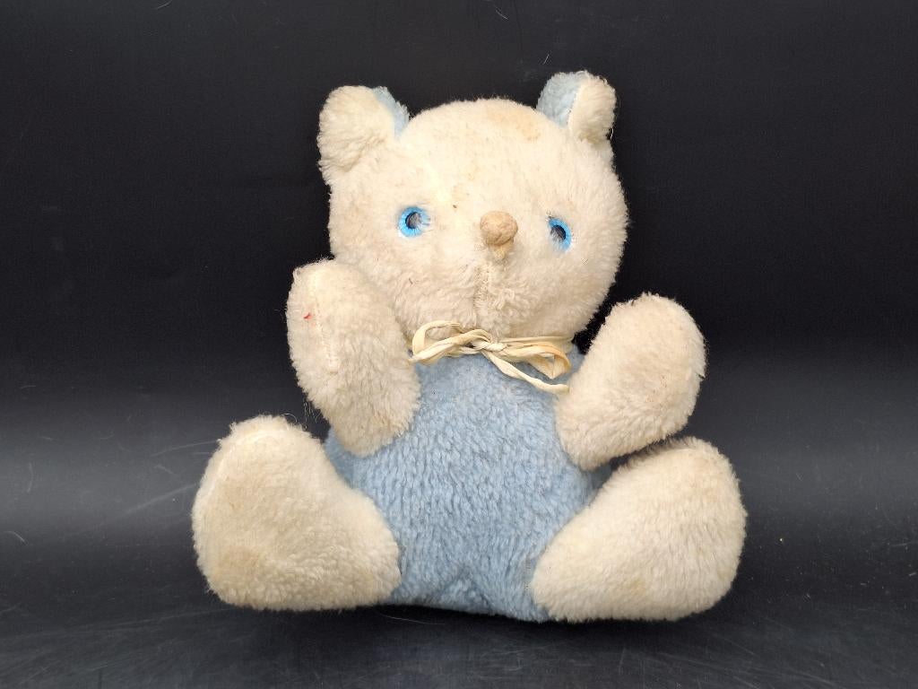 oude Steiff? knuffel met rammelaar binnenin, jaren 60, Antiek en Kunst, Ophalen of Verzenden