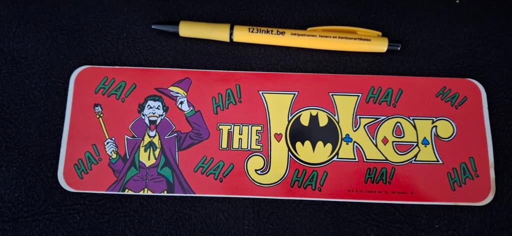 Vintage sticker The Joker Comics Batman 1989, Ophalen of Verzenden, Zo goed als nieuw, Strip of Tekenfilm
