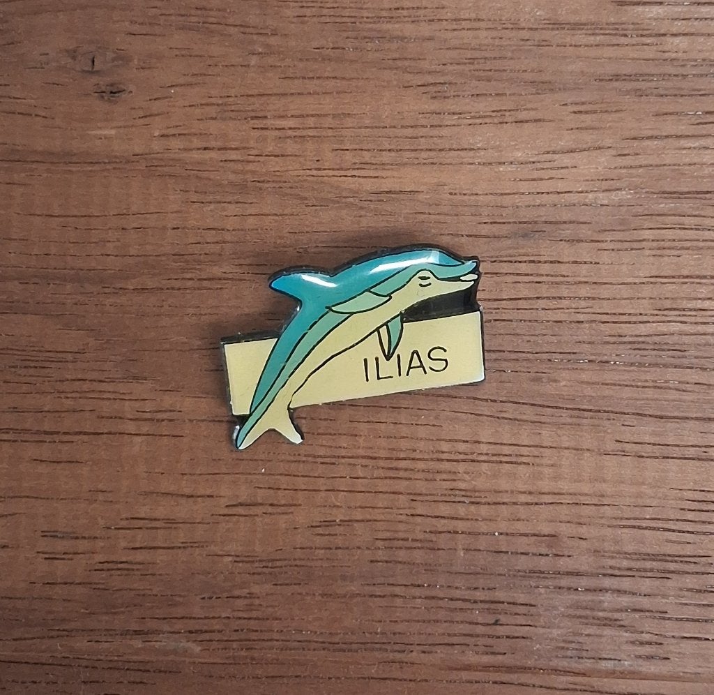 PIN - ILIAS - DOLFIJN - DAUPHIN - DOLPHIN, Verzenden, Gebruikt, Dier of Natuur, Speldje of Pin