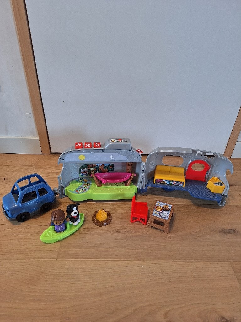 Camper speelset van Little People, Kinderen en Baby's, Speelgoed | Fisher-Price, Zo goed als nieuw, Speelset, Met licht, Met geluid
