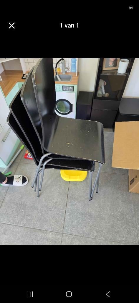 Gratis 4 stoelen, Enlèvement, Utilisé, Bois, Quatre