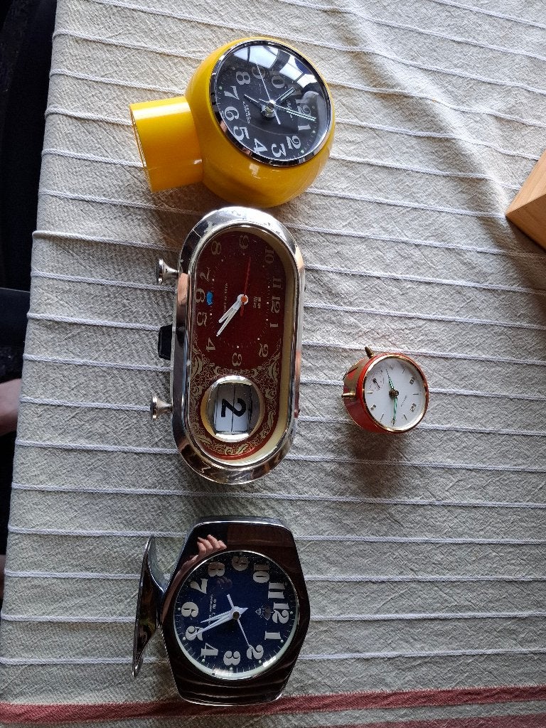 Réveils vintage, Handtassen en Accessoires, Horloges | Antiek, Overige merken, Overige materialen, Zakhorloge, 1960 of later