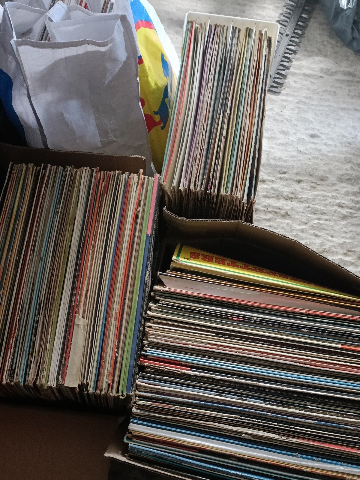 vinylplaten, Ophalen, Gebruikt