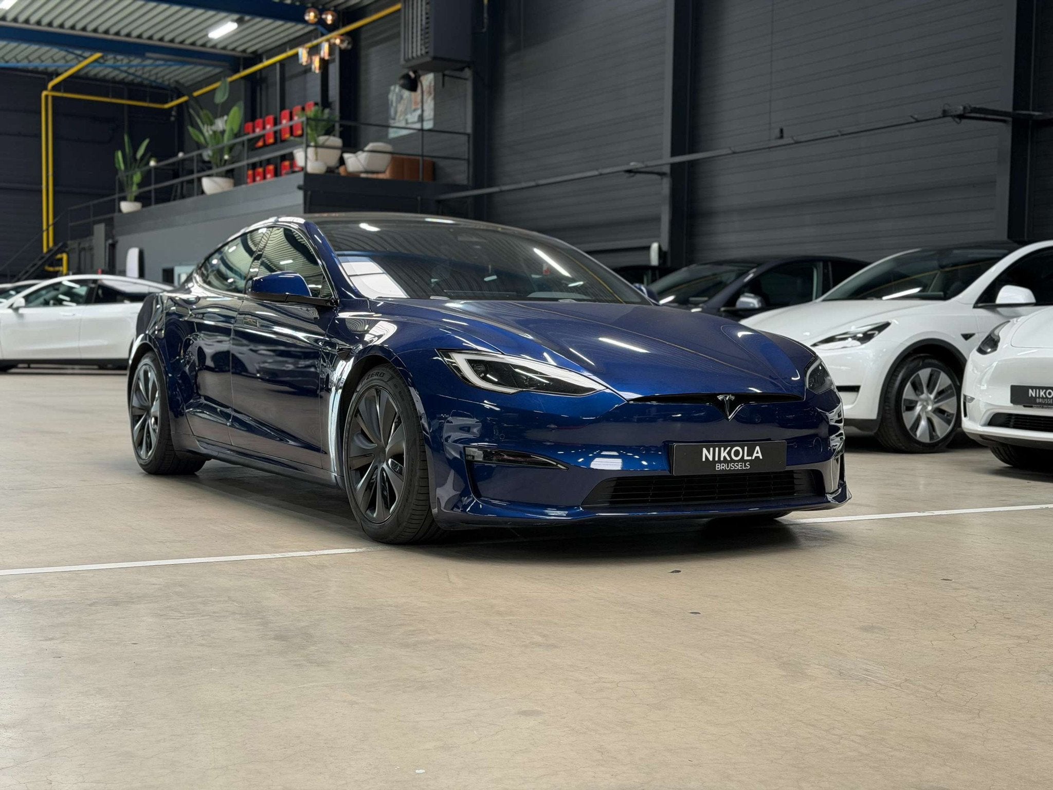 Tesla Model S PLAID - ENHANCED AUTOPILOT ACTIVE - FACELIFT -, Auto's, Automaat, 75 kW, Gebruikt, Zwart