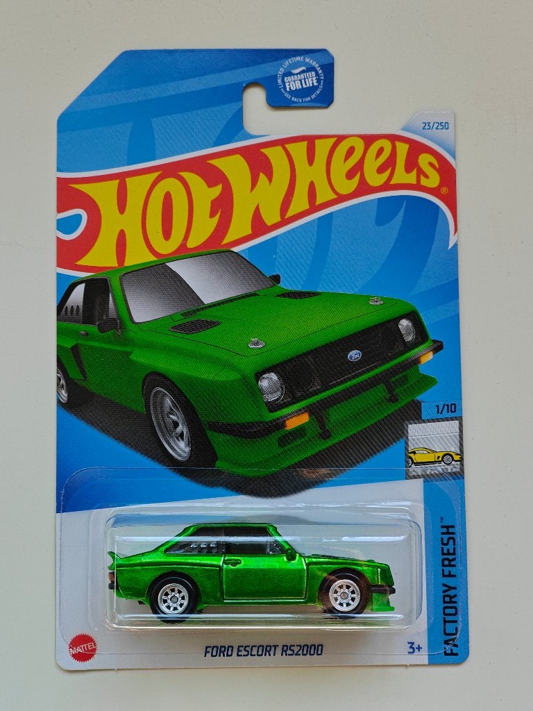 Hot Wheels Ford Escort RS2000 Groen STH Super Treasure Hunt, Hobby en Vrije tijd, Ophalen of Verzenden, Zo goed als nieuw, Auto