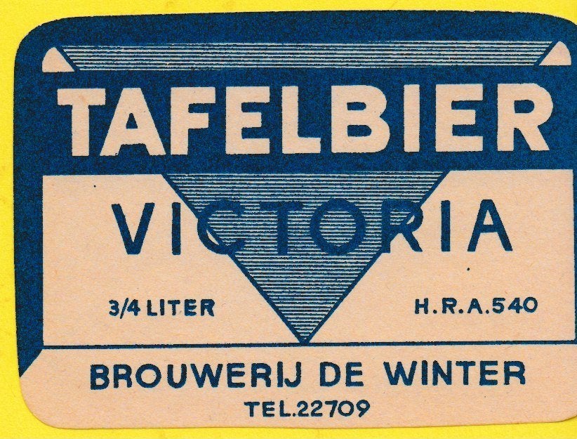 Etiquette TAfelbier Victoria, Collections, Enlèvement ou Envoi