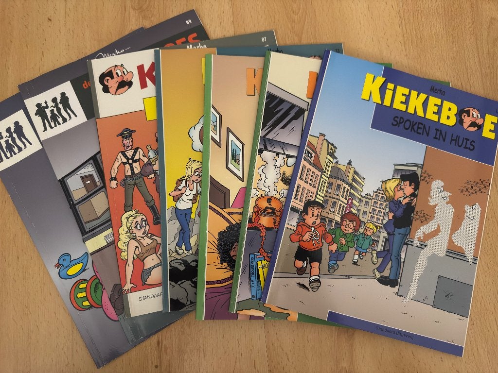 5x kiekeboe en 2x de kiekeboes strips stripverhalen, Plusieurs BD, Enlèvement ou Envoi, Merho, Comme neuf