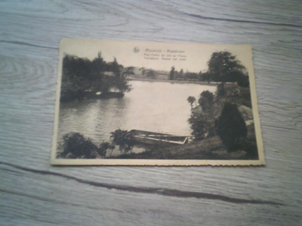 MOESKROEN / MOUSCRON: Parc public, Un coin de l'Etang, Verzamelen, Ophalen of Verzenden, 1920 tot 1940, Gelopen, Henegouwen