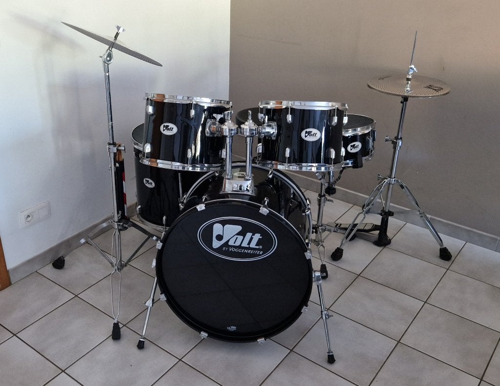 Drumstel Volt met nieuw set silence cimbalen SX, Ophalen, Zo goed als nieuw, Overige merken