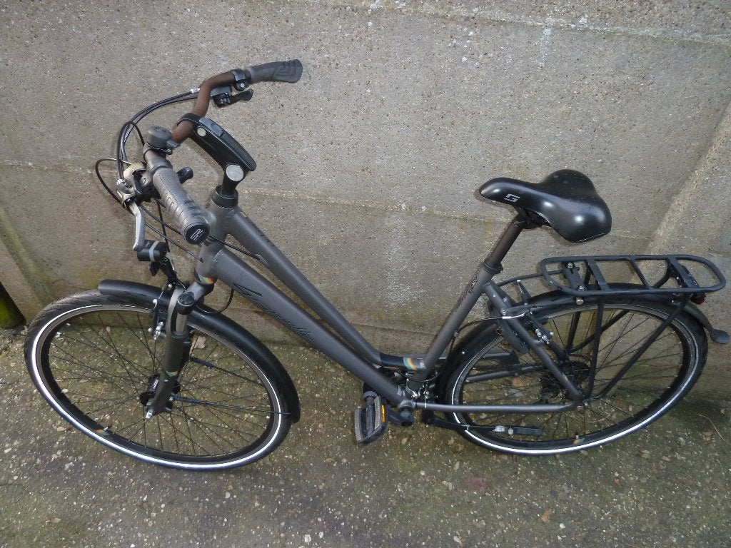 URBAN fiets 21 versnellingen, LED verlichting, Ophalen, Zo goed als nieuw