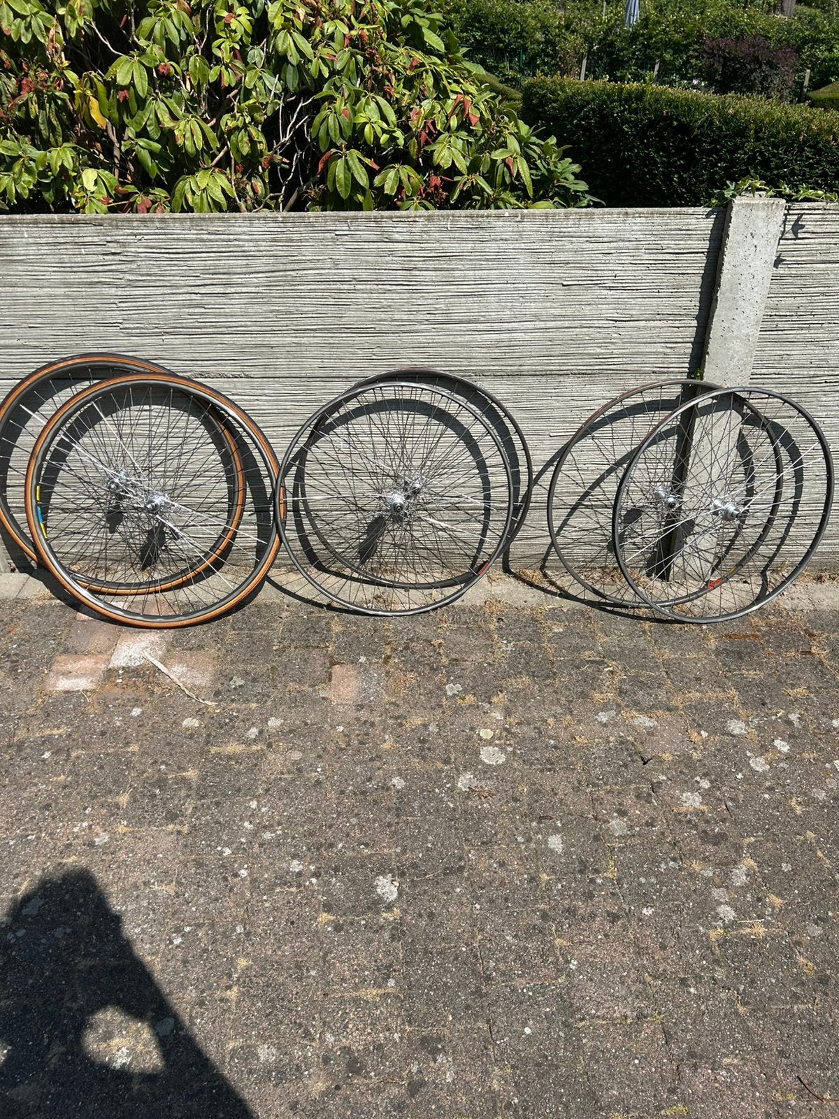 3 campagnolo wielsets, Fietsen en Brommers, Fietsonderdelen, Ophalen, Zo goed als nieuw