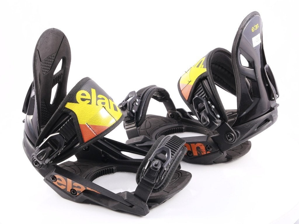 M ; fixations de snowboard ELAN XENON, noir/jaune, Sports & Fitness, Envoi, Utilisé, Fixations