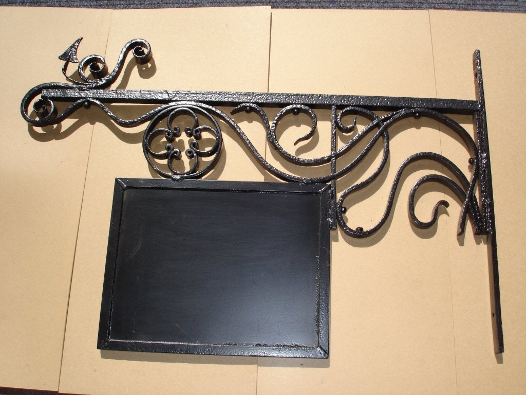 Antiek Uithangbord smeedwerk groot 103*67 cm, Antiquités & Art, Art | Objets design, Enlèvement