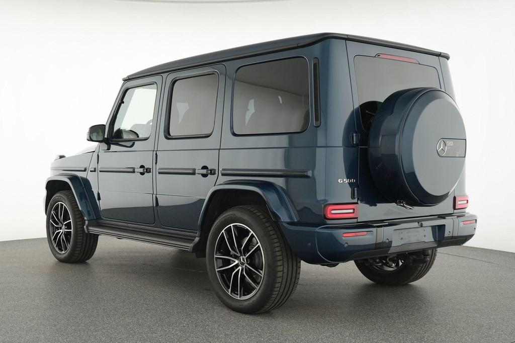 Mercedes-Benz G 500 AMG Line + MANUFAKTUR + BURMESTER + TREK, Auto's, Mercedes-Benz, Automaat, Gebruikt, Blauw, https://public.car-pass.be/vhr/42525e9a-4bb9-44fe-8217-5f937f1c1f3b