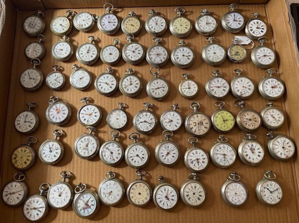 Montre ROSKOPF , gros lot de 60 montres de poche, Enlèvement