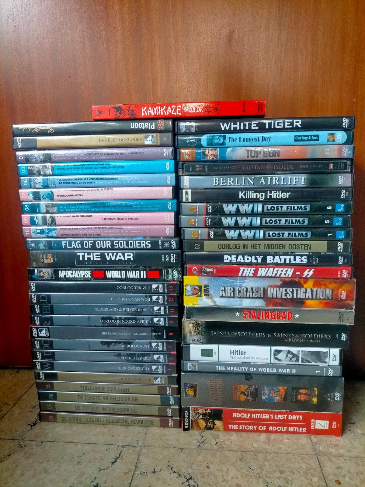 lot oorlogs dvds + boeken, CD & DVD, Anglais, Néerlandais, Enlèvement, Utilisé