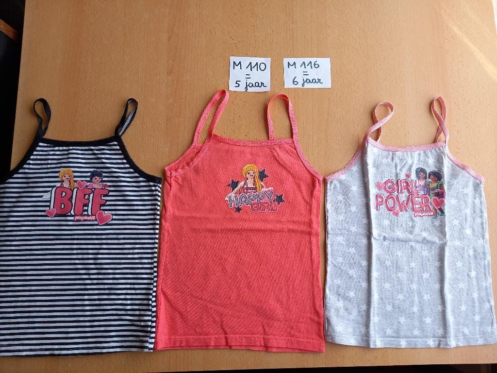 Nieuwstaat groot pakket onderhemdjes maat 110/116 meisje, Kinderen en Baby's, Kinderkleding | Maat 110, Nacht- of Onderkleding