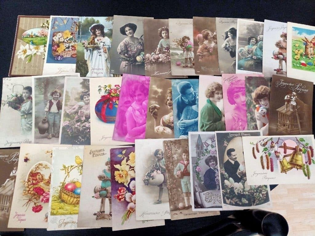 131 Paaskaarten, Collections, Cartes postales | Thème, Enlèvement ou Envoi