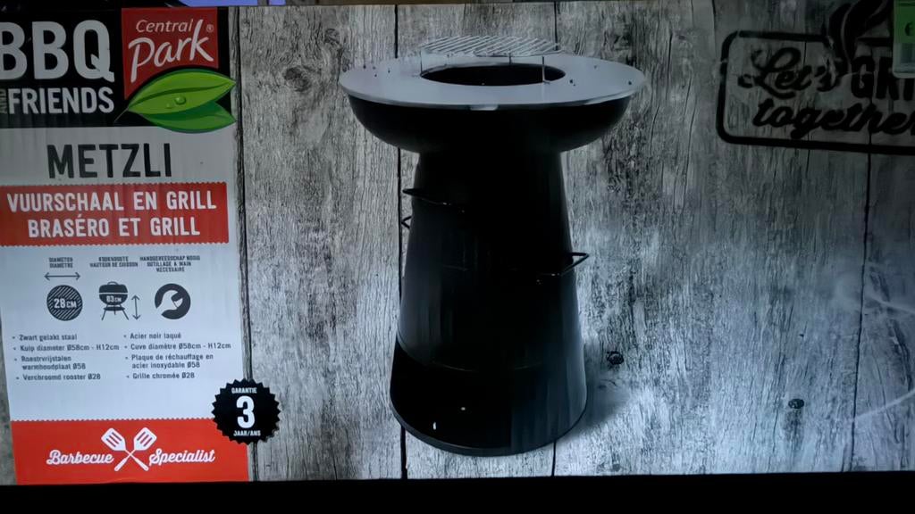 Bol à feu pour barbecue Metzli Nouveau dans un emballage !, Enlèvement, Neuf