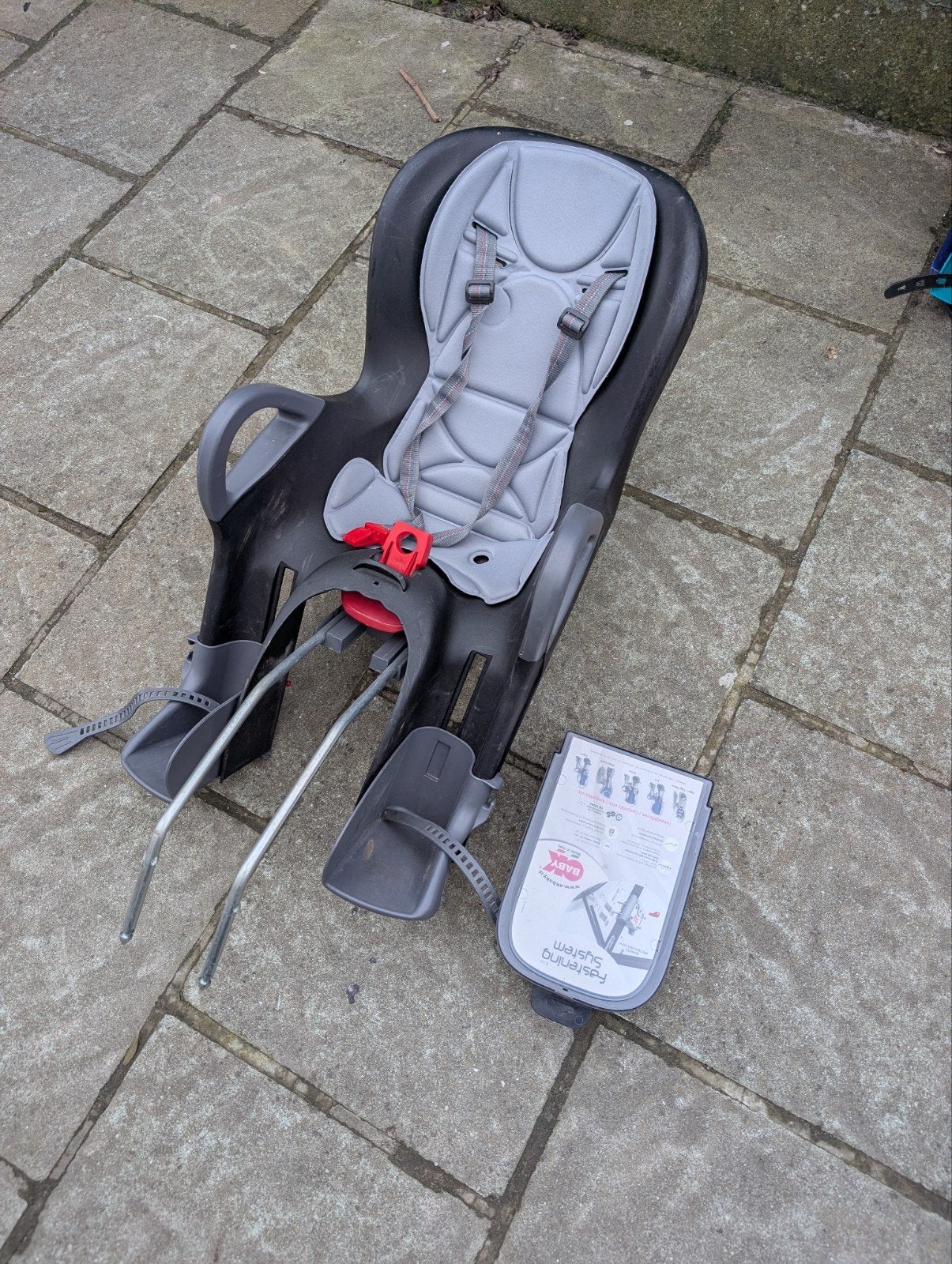 Fietsstoeltjes, Vélos & Vélomoteurs, Accessoires vélo | Sièges de vélo, Enlèvement, Utilisé, Siège arrière, Repose-pieds