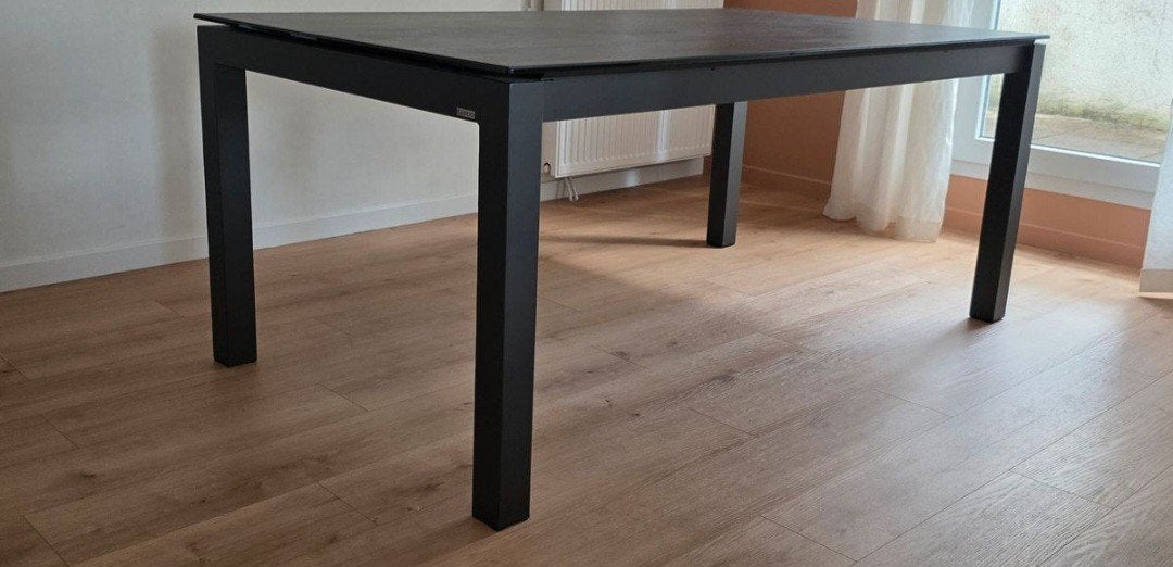 table céramique extensible grise béton, Maison & Meubles, Tables | Tables à manger, Enlèvement