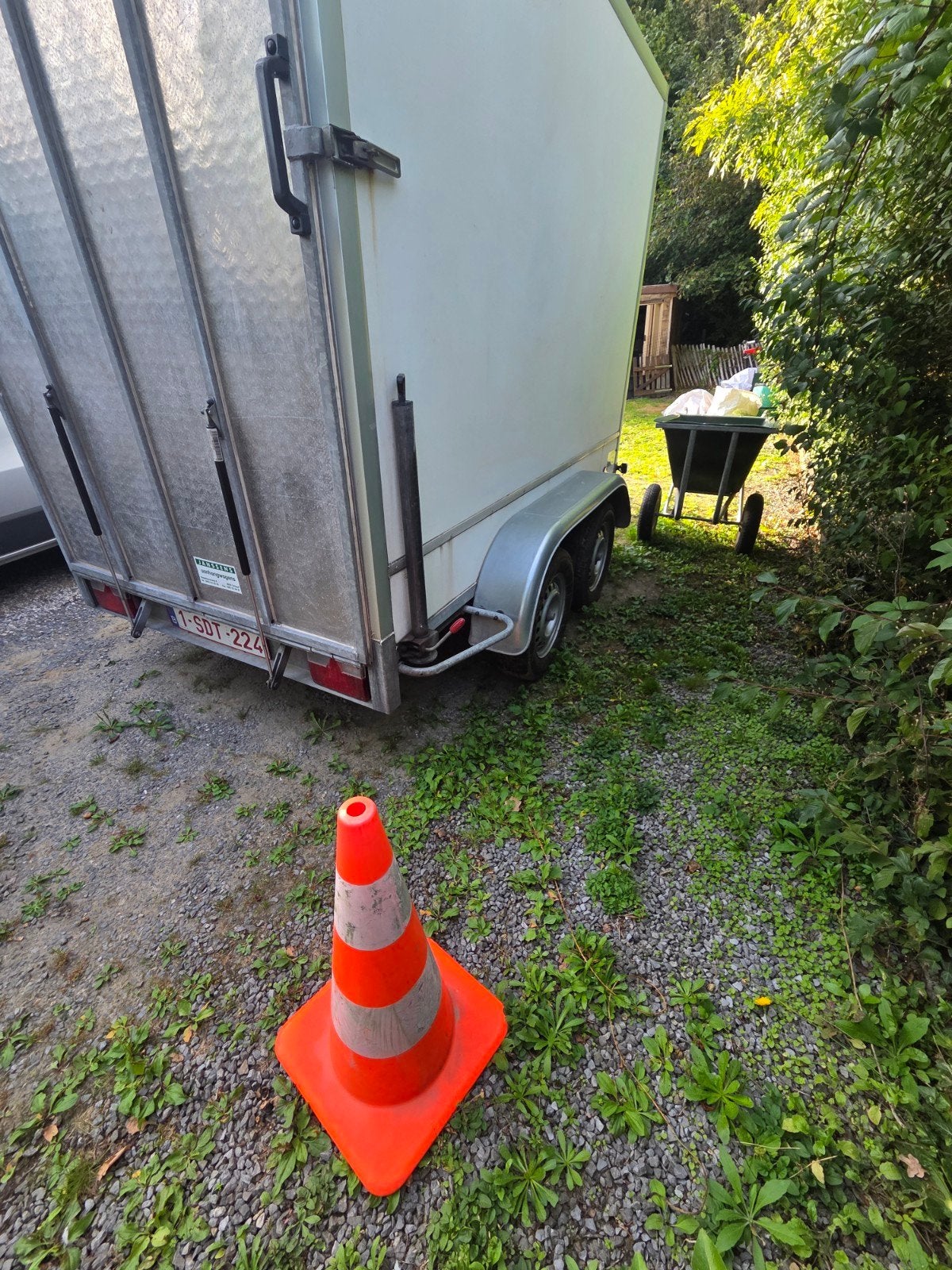 aanhangwagen gesloten, niet geremd., Auto diversen, Ophalen, Gebruikt