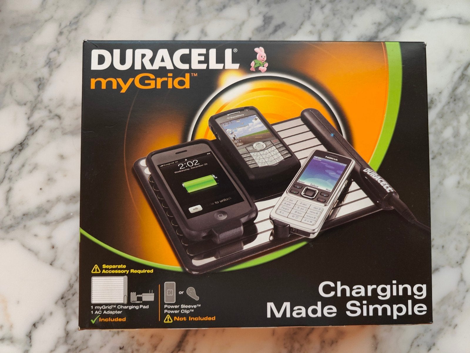 Duracell myGrid charging pad + power sleeve + power clip, Ophalen of Verzenden
