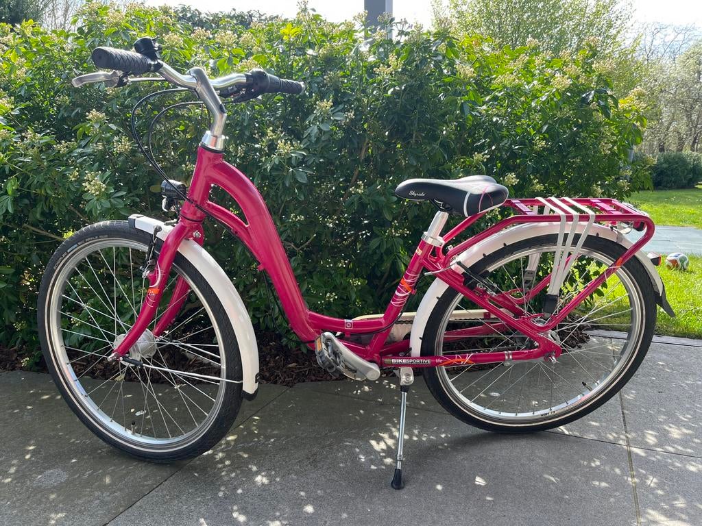 Puky Skyride Fiets 24-7 Berry Roze, Fietsen en Brommers, Ophalen, Gebruikt, 24 inch, Versnellingen