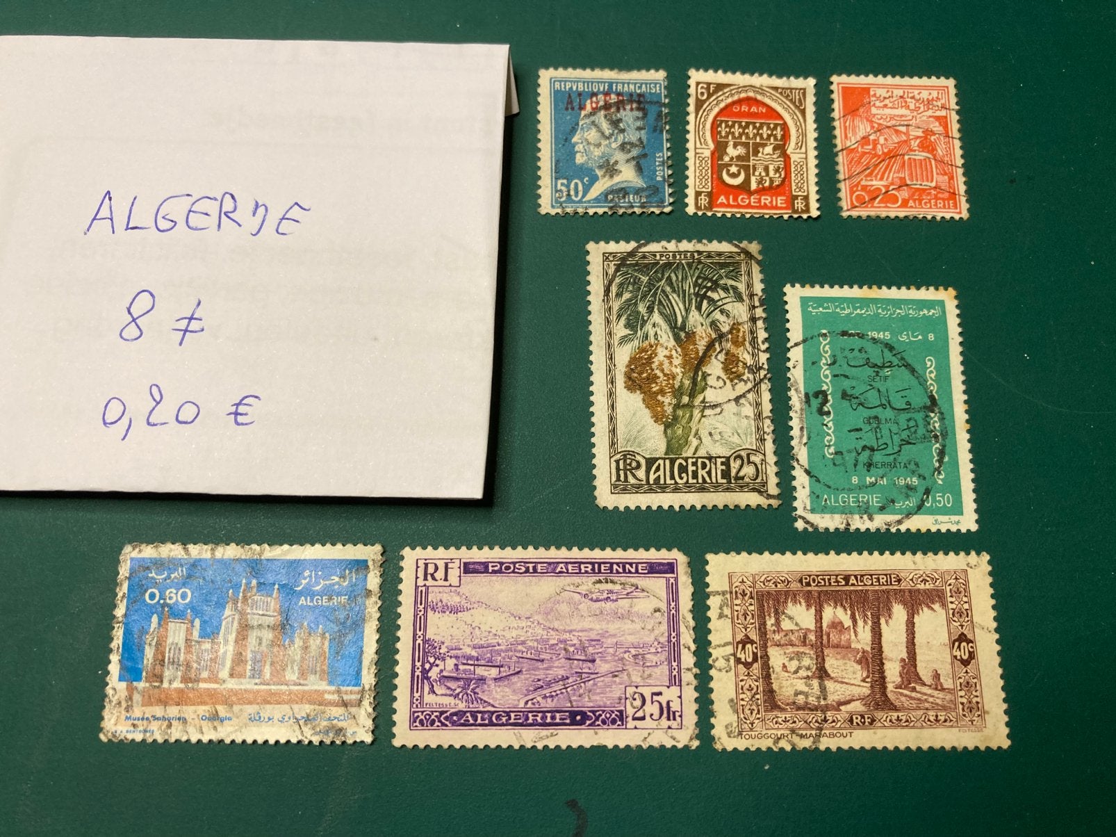 Lot postzegels Algerije, Ophalen of Verzenden, Overige landen, Gestempeld