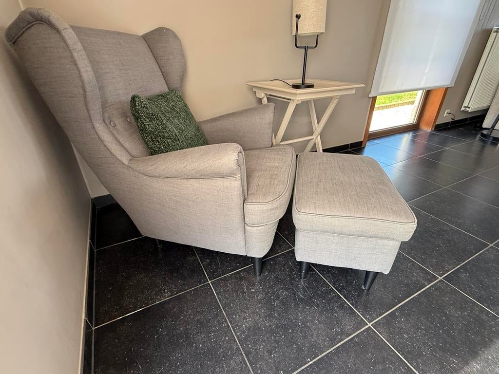 Zetel ikea, Huis en Inrichting, Ophalen, Gebruikt, Minder dan 10 m², Grijs