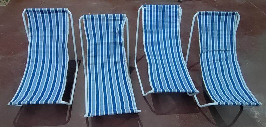 4 opvouwbare strandstoelen ligstoelen voor kinderen = 10 EUR, Ophalen